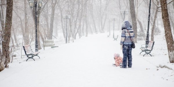 В субботу в Приморье пройдет снег