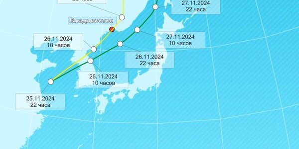 26 – 27 ноября Приморье будет под воздействием глубокого циклона