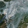 Спутник запечатлел пожары в Сибири