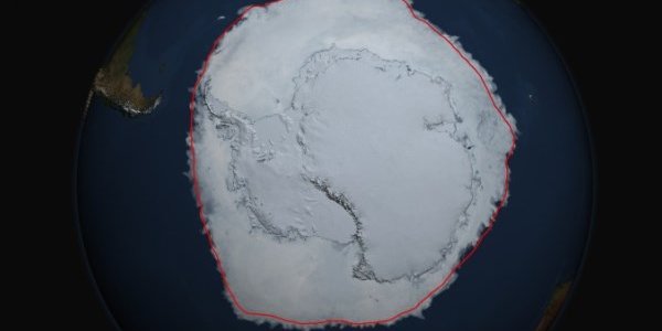 Морской лёд в Антарктике достиг рекордного уровня