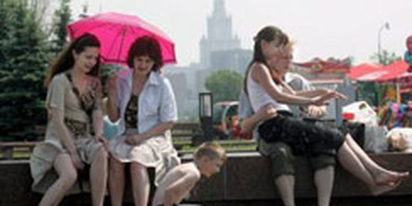 В Москве стоит жара