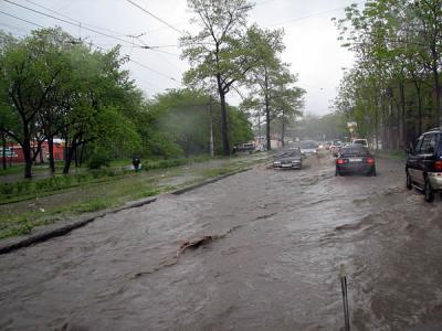 В Приморье прошли проливные дожди