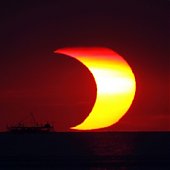 Сегодня случилось первое в 2009 году солнечное затмение (ФОТО)