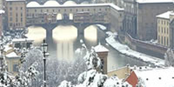 Италию завалило снегом