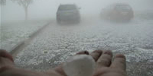 Град перебил половину китайского города