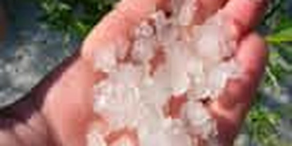 Еще один подарок осени - град