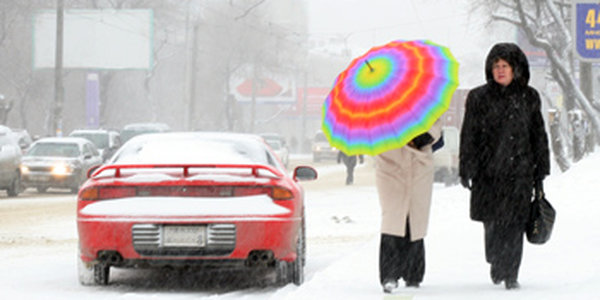 Пробки и пешеходы. Последствия снегопада 