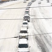 Пробки и пешеходы. Последствия снегопада 