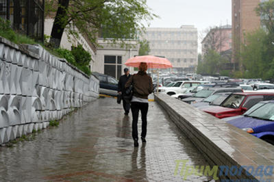 Шанхайский циклон принес осадки в Приморье