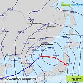 Подробная карта циклона