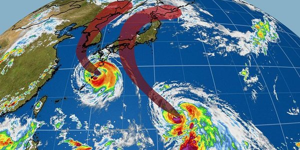 Синоптики уточнили прогноз по надвигающимся на Приморье тайфунам