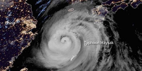 Тайфун «Майсак» обрушился на Южную Корею