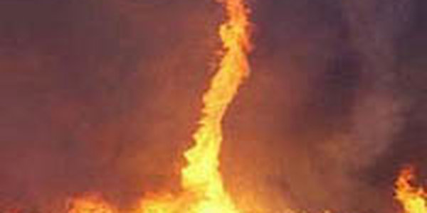 В Австралии огненный торнадо застал врасплох съемочную бригаду фильма