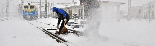 В Китае объявлен «синий» уровень опасности из-за похолодания