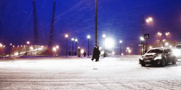 В воскресенье Приморье накрыл последний зимний снегопад