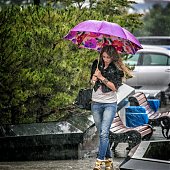 Во Владивостоке прошел первый осенний дождь