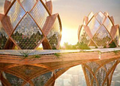 Город будущего над облаками