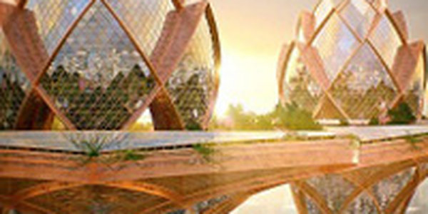 Город будущего над облаками