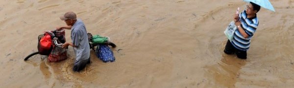 Сильные дожди не прекращаются на юго-западе Китая