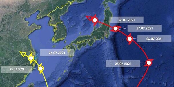 О тайфунах в Тихом океане (ТРАЕКТОРИЯ)