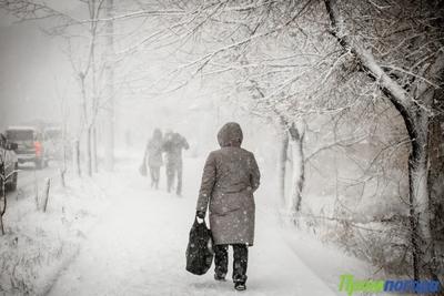 В воскресенье в Приморье начнётся снегопад