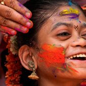 Весенний фестиваль Холи в Индии