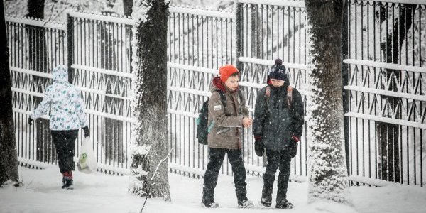 Циклон принёс небольшой снег и незначительное потепление в Приморье