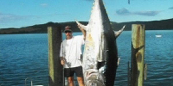 Новозеландский рыбак поймал гигантского тунца
