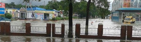 Из-за дождей в Уссурийске случился частичный прорыв дамбы