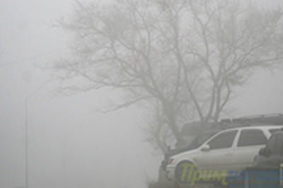 На побережье Приморья появился туман