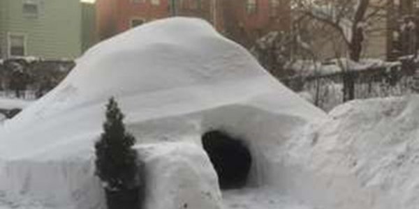 Житель Нью-Йорка предложил туристам переночевать в сугробе за 200 долларов