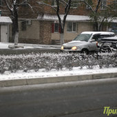 Осенний снег на улицах Владивостока (ФОТО)