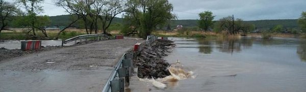 Дорожное сообщение с селом Кроуновка временно прервано из-за паводка