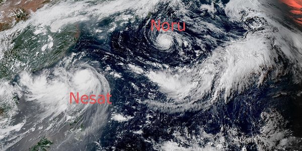 Тайфуны Noru и Nesat непосредственной опасности для Приморья не представляют