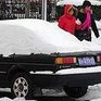 После встречи Весны Пекин завалило снегом