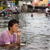Сильнейшее наводнение в Таиланде
