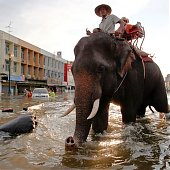 Сильнейшее наводнение в Таиланде