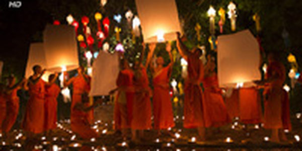 Фестивали огней в Мьянме и Таиланде