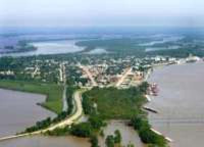Город Майнот в США страдает от сильного наводнения
