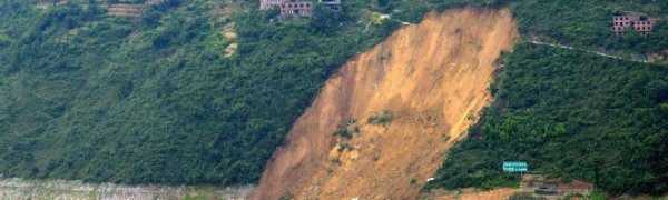 В Юго-Западном Китае обрушился гигантский оползень