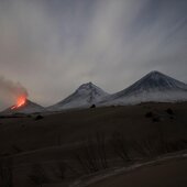 Из-за извержения вулкана Шивелуч на Камчатке произошел сильнейший за 60 лет пеплопад