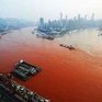 Вода китайской реки Янцзы стала красной