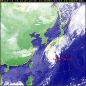 Тайфун «CHABA» пробивает себе дорогу на Японские острова